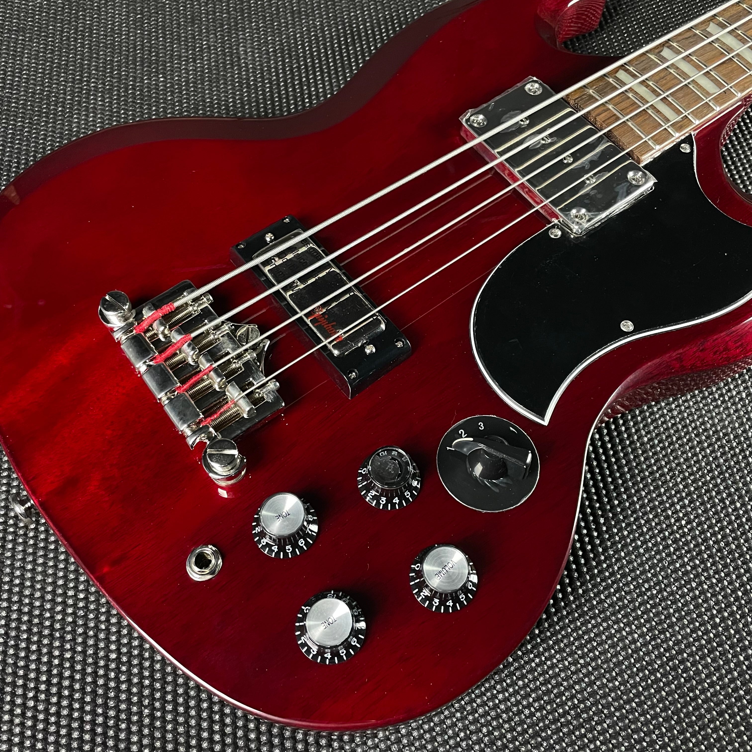 Epiphone SG EB-3 Bass- Cherry (21072353111) - Metronome Music Inc.