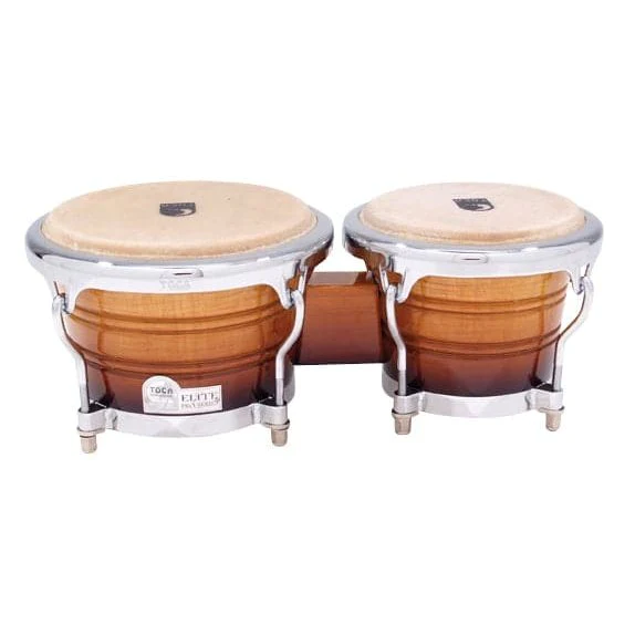 Toca Elite Pro Wood Bongos, Natural - Metronome Music Inc.