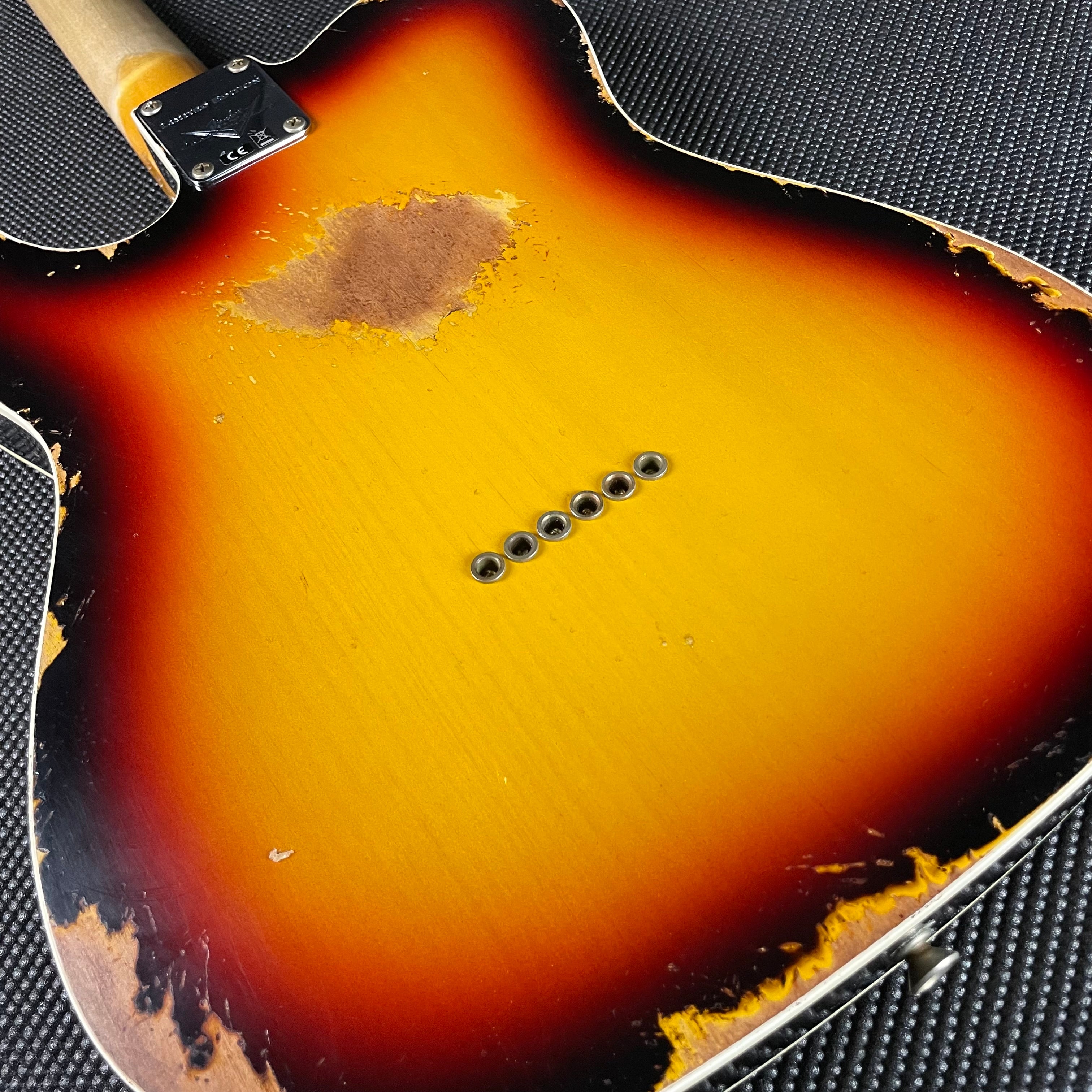 Fender Custom Shop LTD Reverse 1960 Tele Custom, Heavy Relic- 3-Color Sunburst (8lbs 1oz) - Metronome Music Inc.