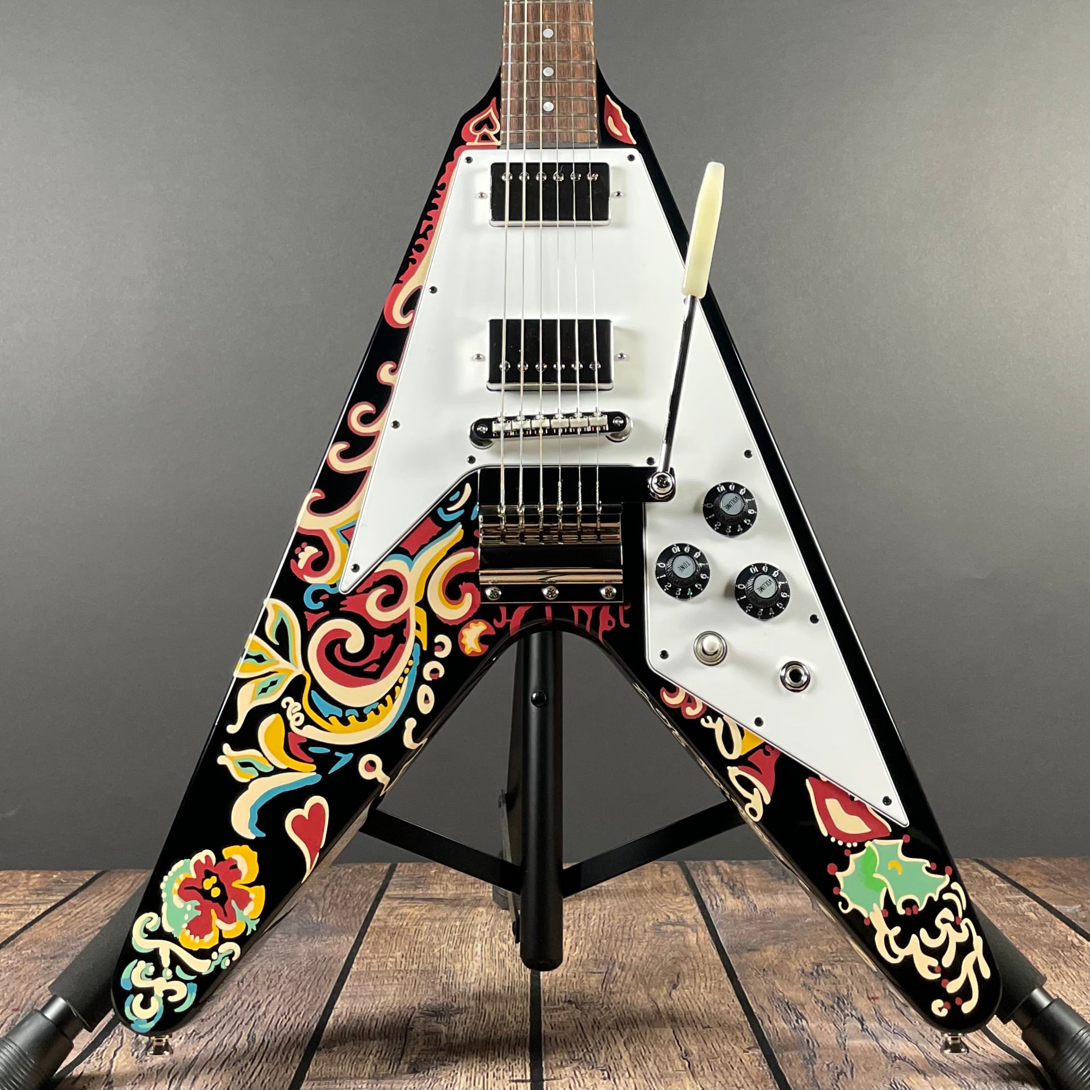 Epiphone Jimi Hendrix "Love Drops" Flying V - Ebony