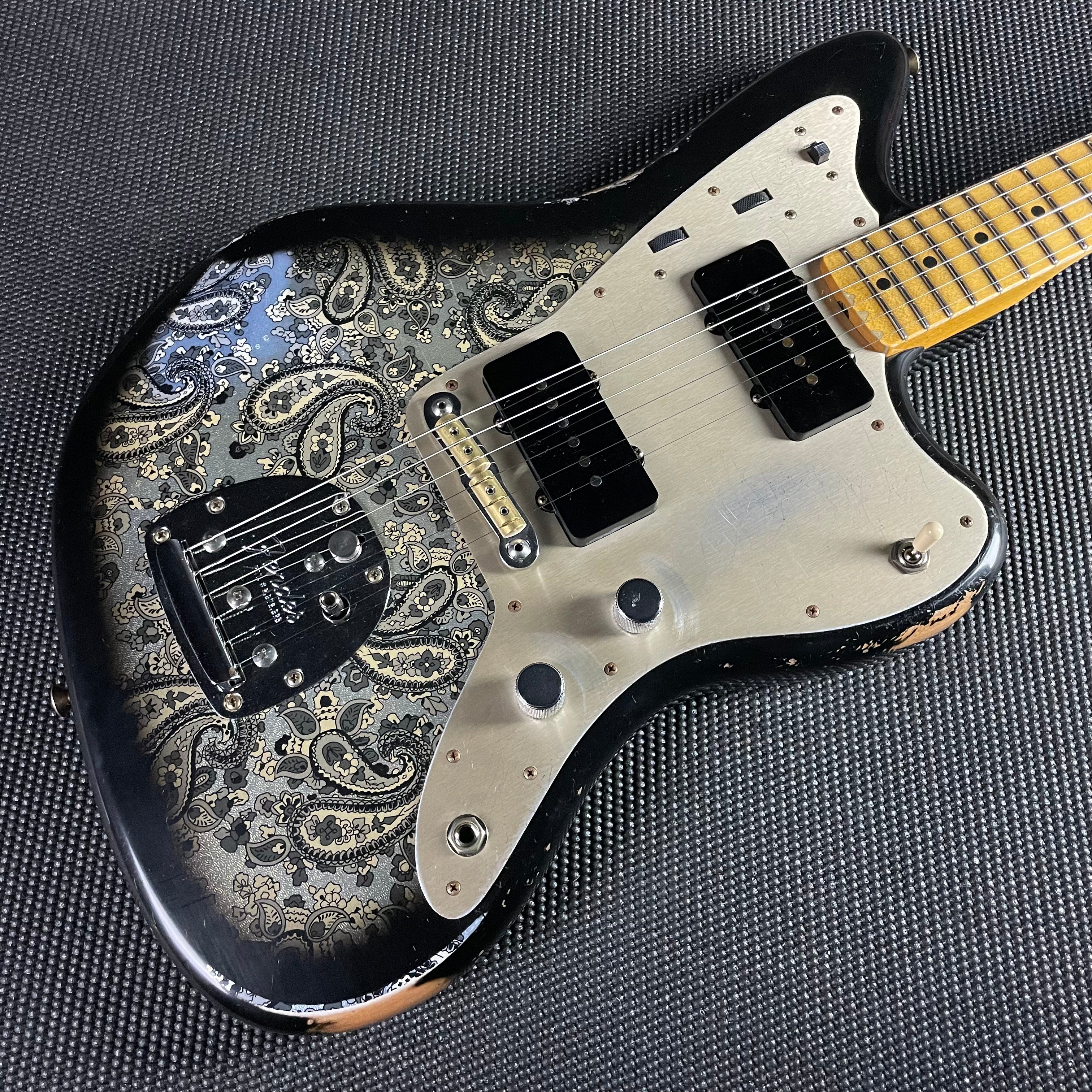 Fender Custom Shop LTD Custom Jazzmaster, Relic- Aged Black Paisley (8lbs 7oz) - Metronome Music Inc.