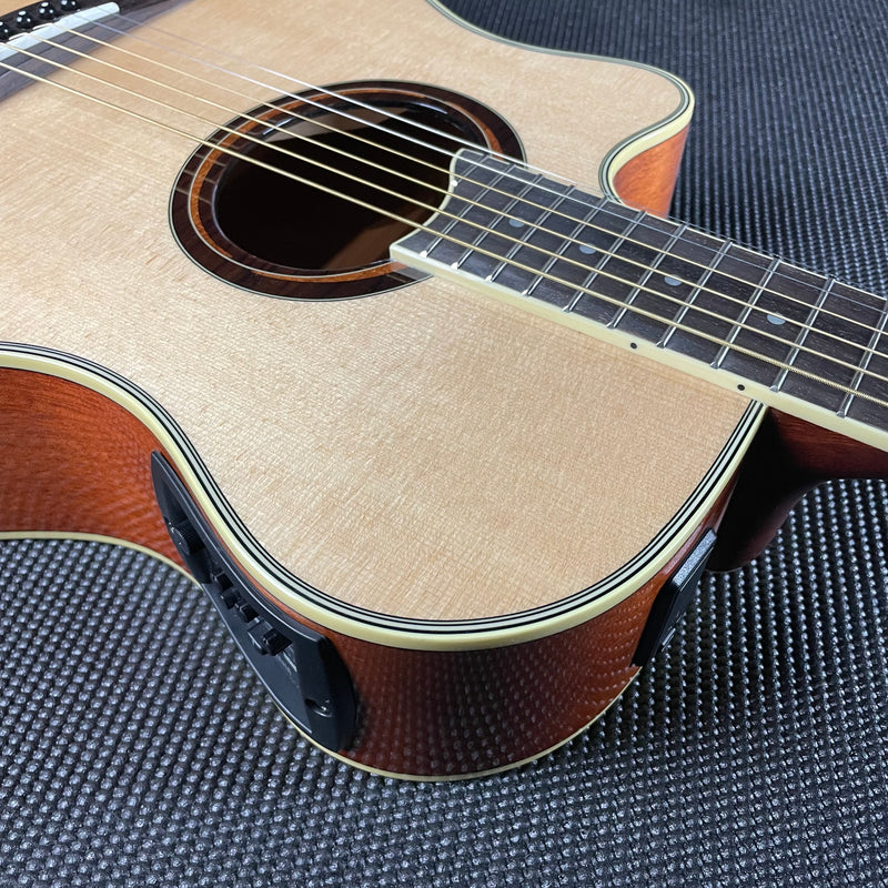Yamaha APX700II Left-Handed, Thinline Acoustic- Natural (IIM250527) - Metronome Music Inc.