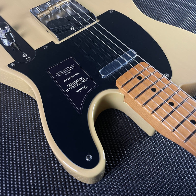 Fender Vintera II '50s Nocaster, Maple Fingerboard- Blackguard Blonde (MX23037616) - Metronome Music Inc.