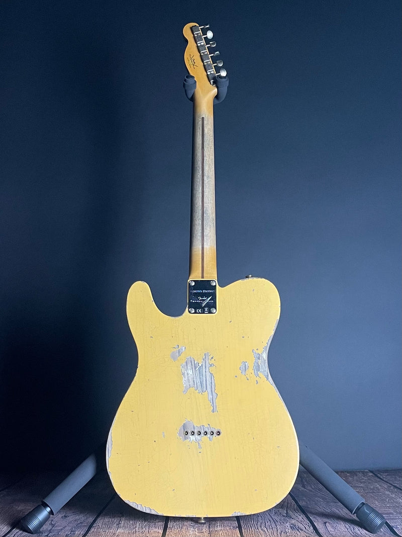 Fender Custom Shop LTD 1951 Telecaster, Heavy Relic- Aged Nocaster Blonde (7lbs 9oz) - Metronome Music Inc.