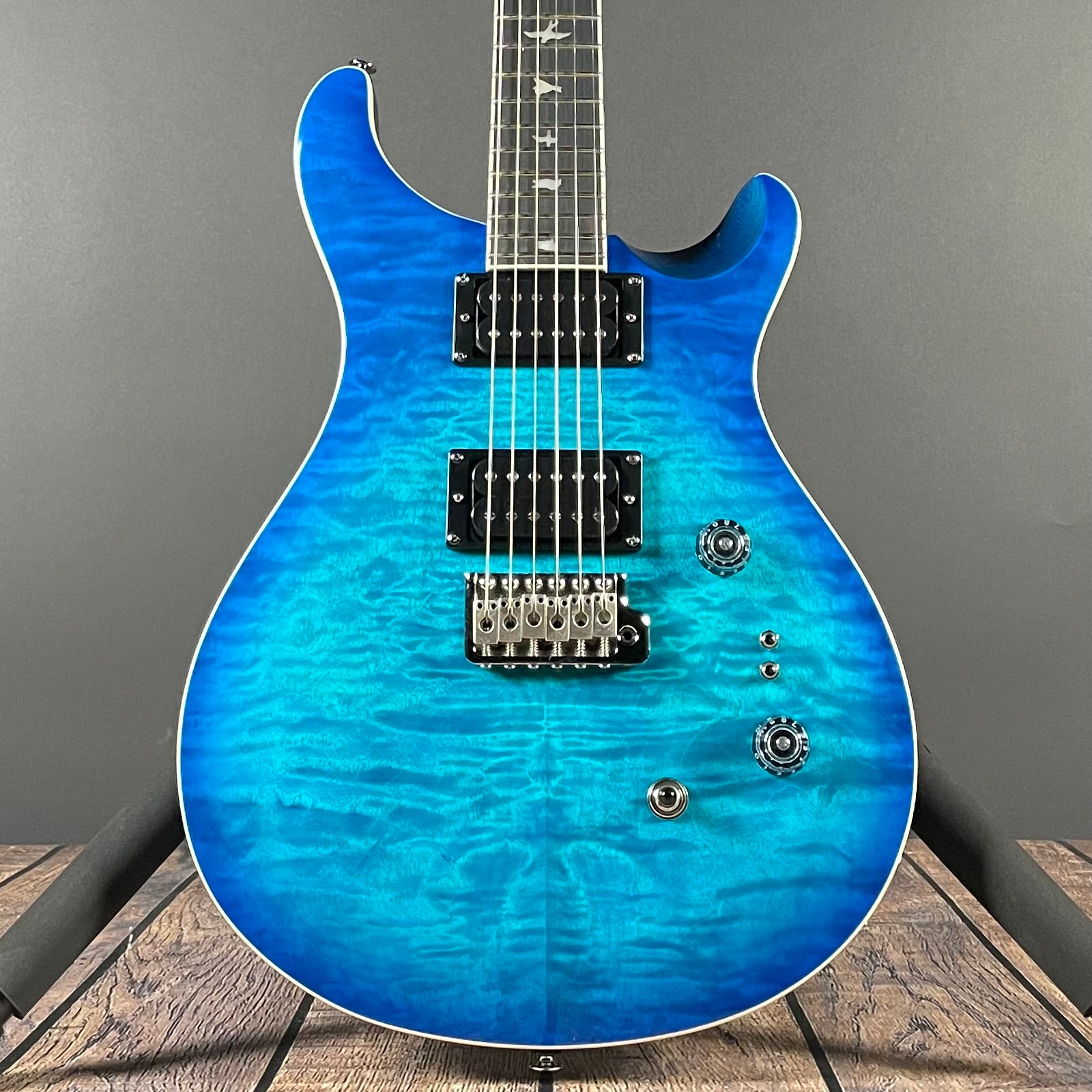 Paul Reed Smith, PRS SE Custom 24-08 - Quilt package - Lake Blue