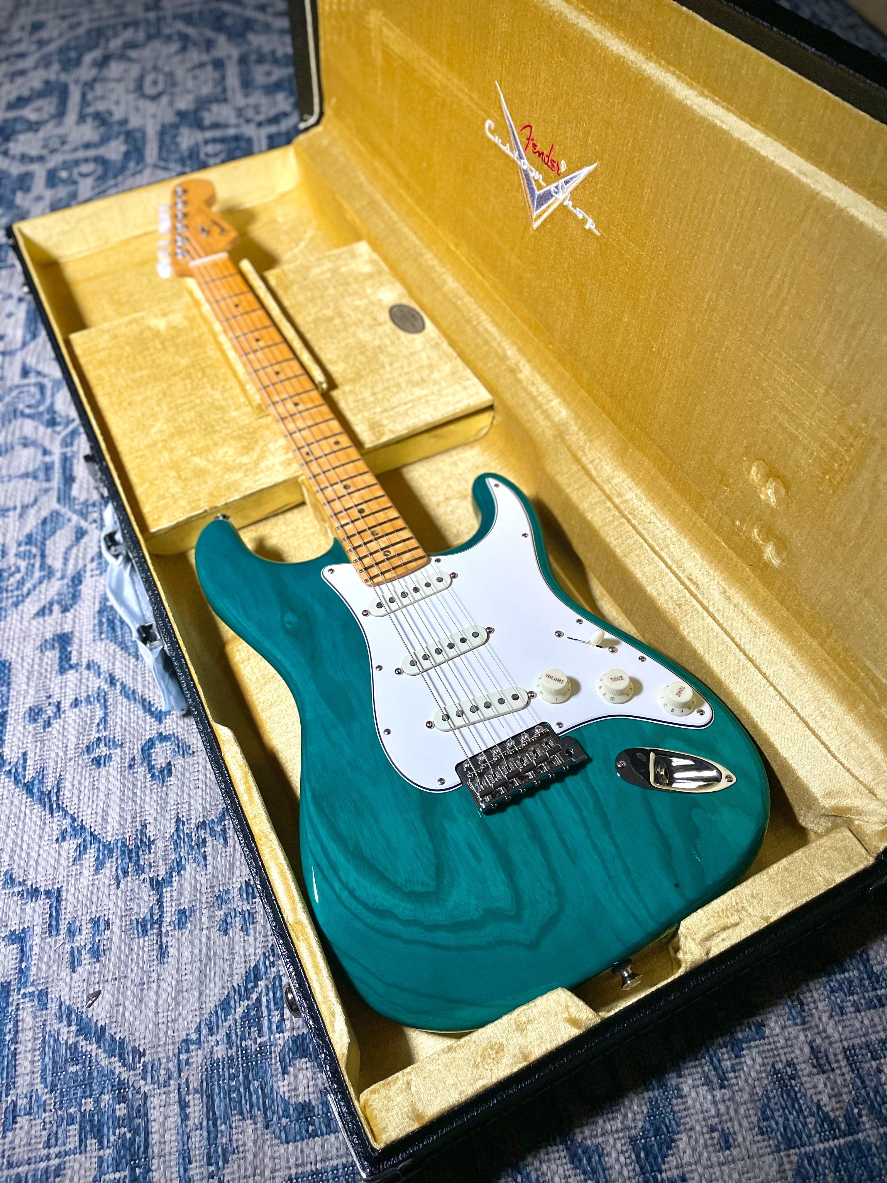 Fender Custom Shop American Custom Stratocaster, NOS - Teal Green Transparent (8lbs 3oz)