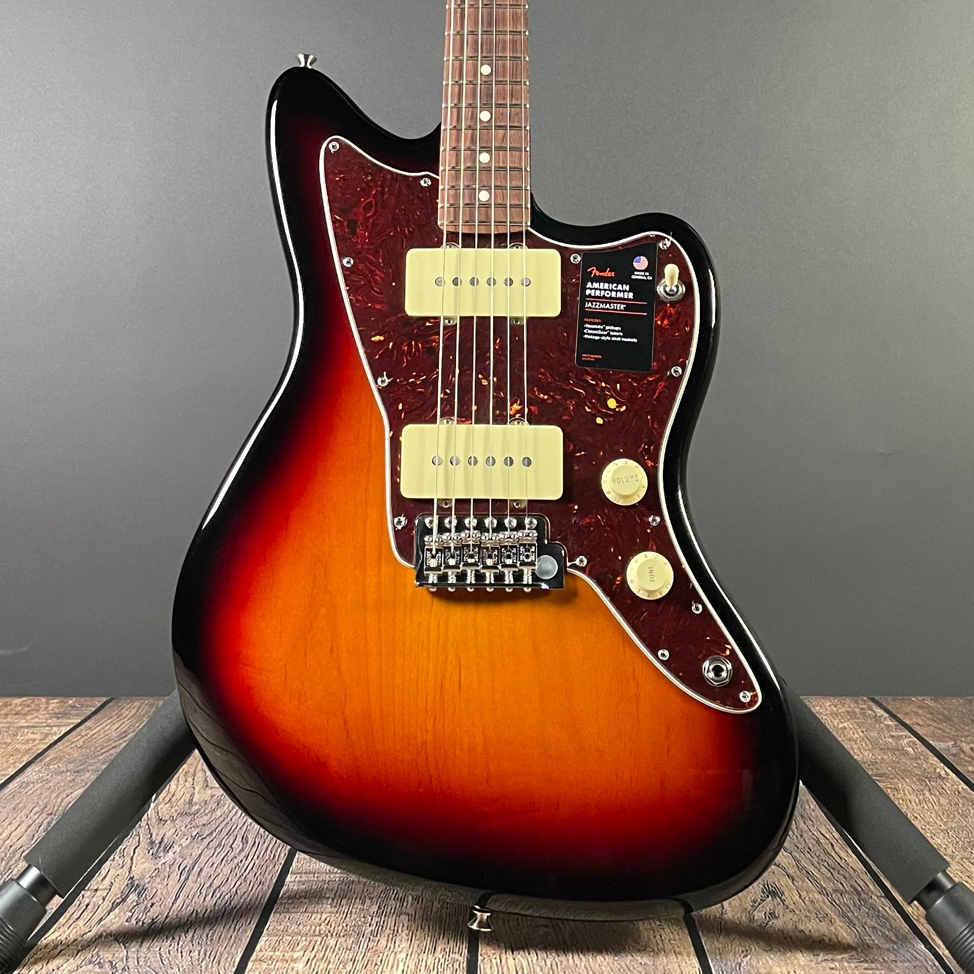 Fender American Performer Jazzmaster, Rosewood- 3-Tone Sunburst