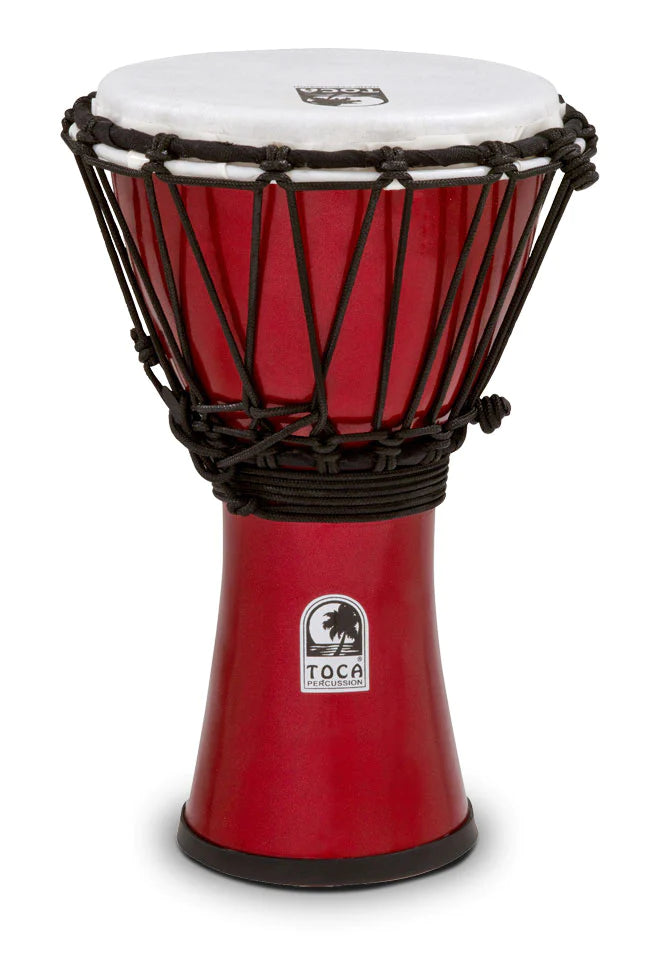 Toca Freestyle Colorsound 7" Djembe, Metallic Red