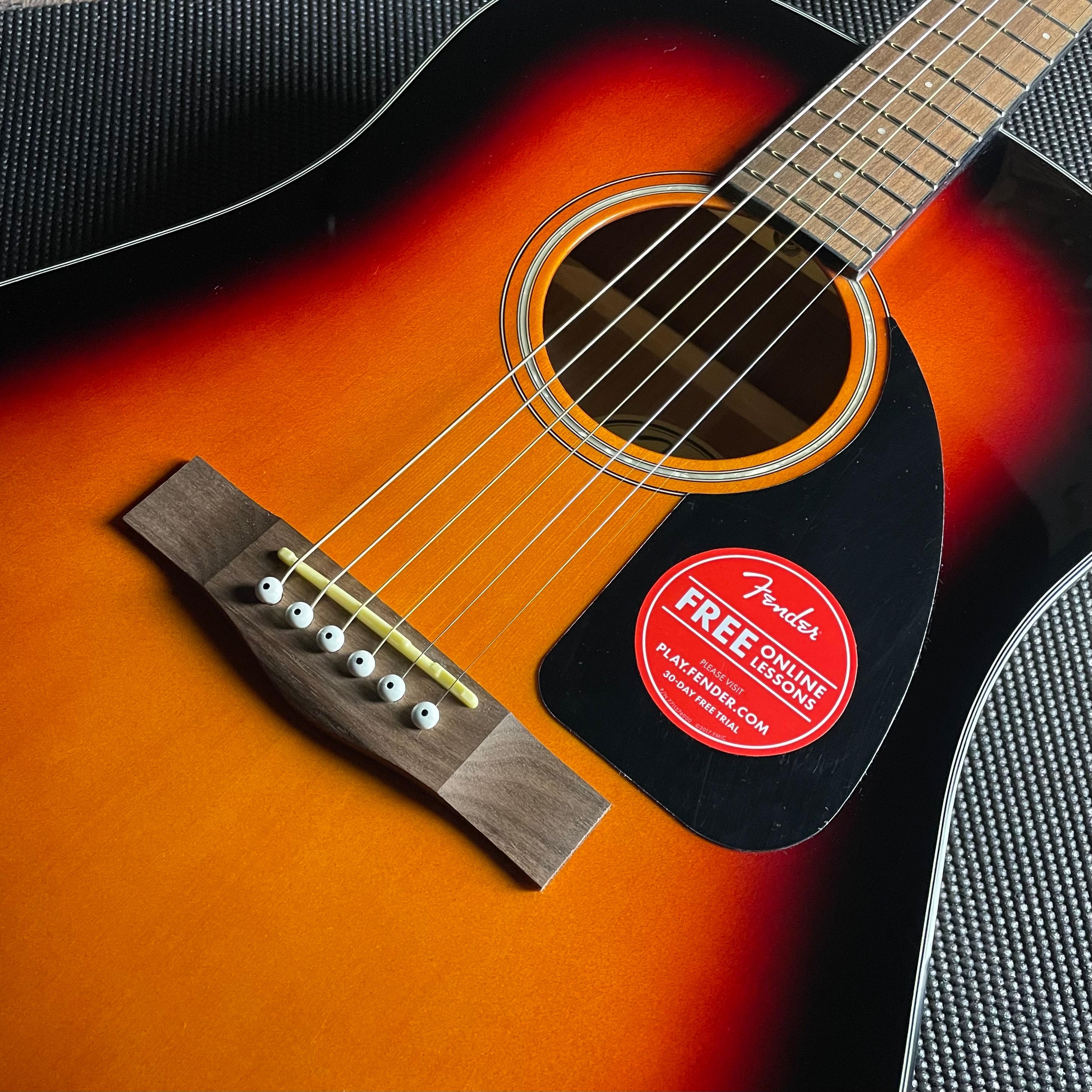 Fender CD-60 Dreadnought Acoustic w/Case, Walnut Fingerboard- Sunburst - Metronome Music Inc.