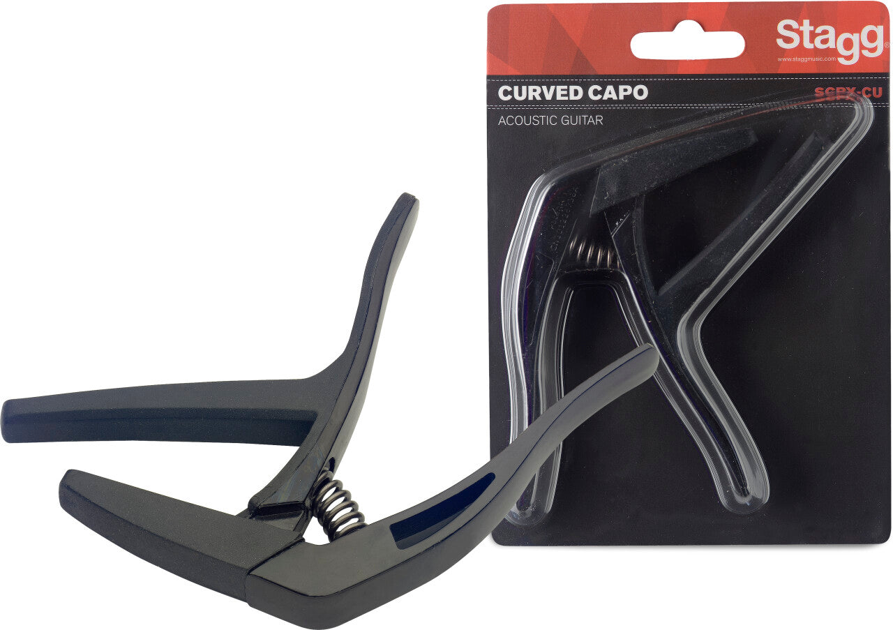 Stagg Curved "trigger" capo for acoustic/electric guitar