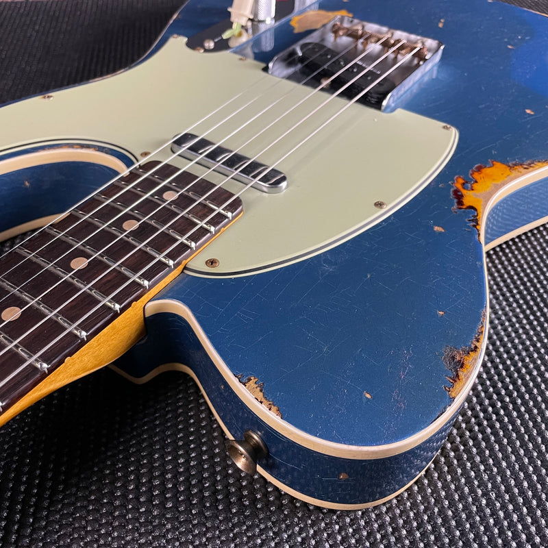 Fender Custom Shop 1960 Tele Custom, Heavy Relic- Aged Lake Placid Blue/ Chocolate 3TSB (8lbs 1oz)