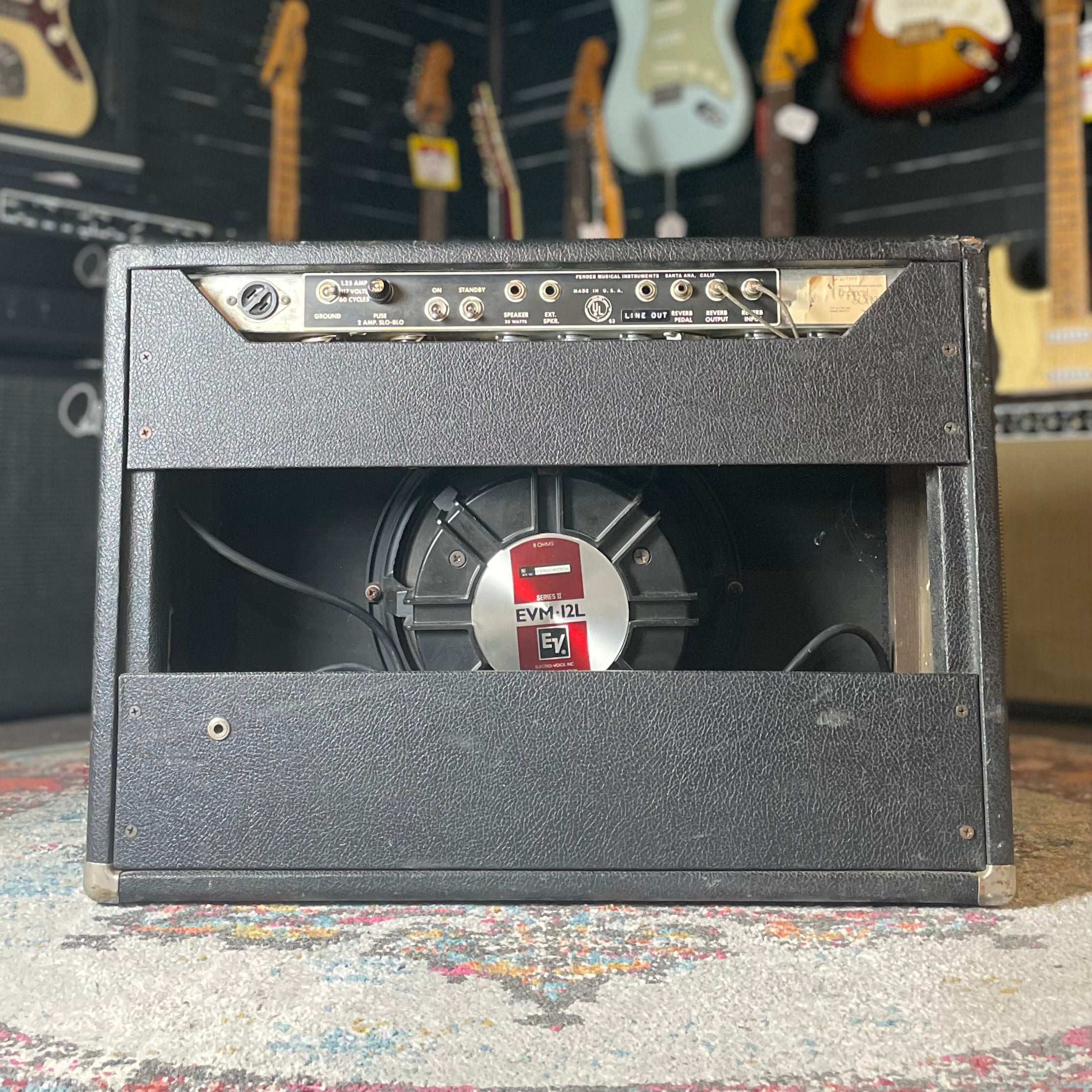 1966 Fender Vibrolux Reverb, Stage 2 Mod by Paul Rivera - Owned by Marty Lee Hoenes of Donnie Iris and the Cruisers