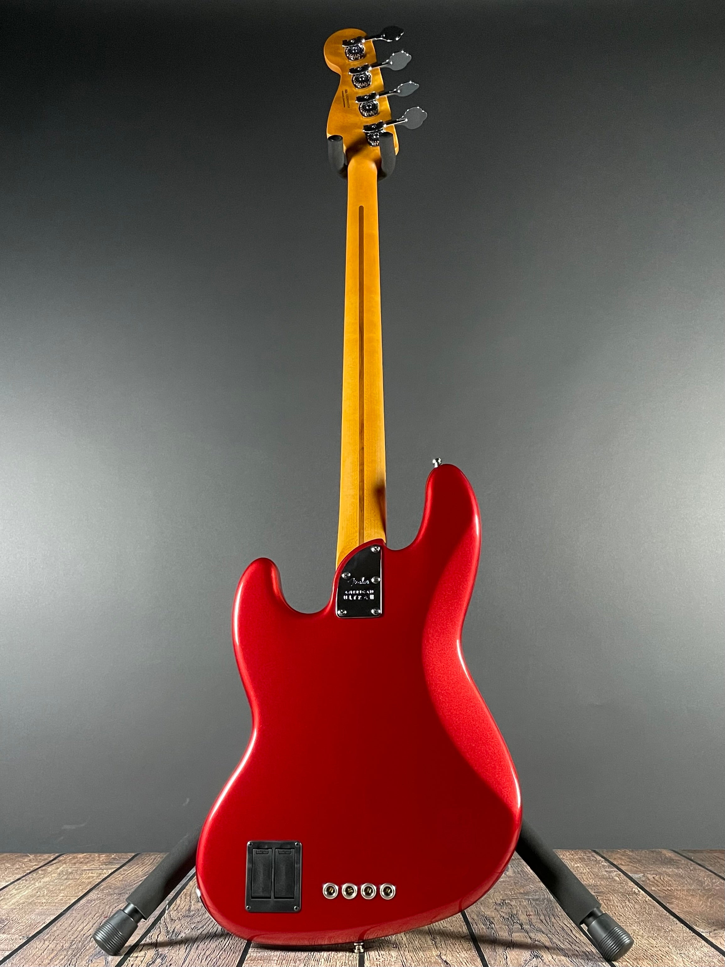 Fender American Ultra II Jazz Bass, Maple - Sinister Red