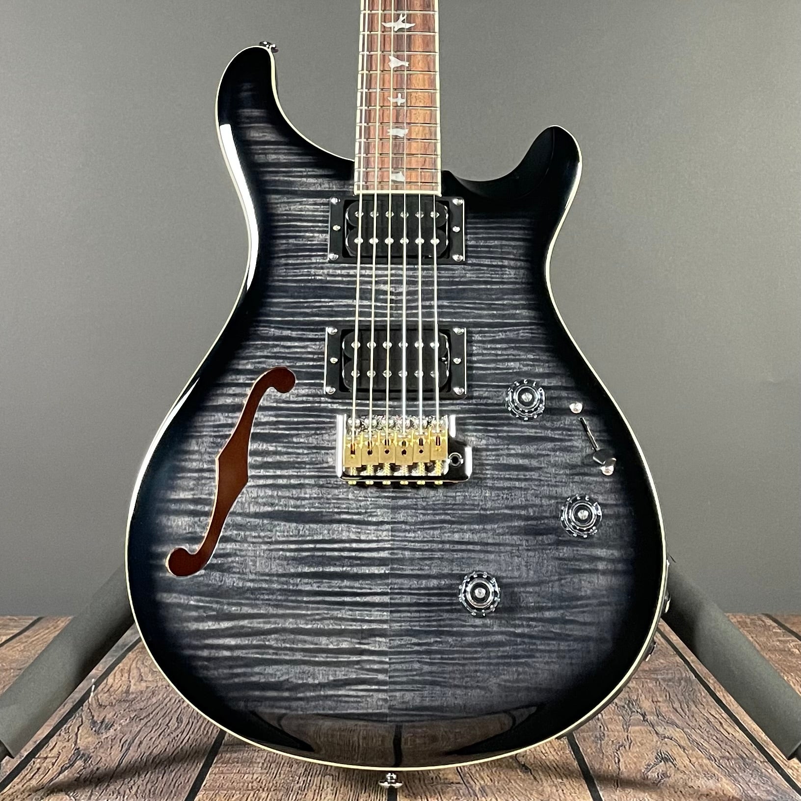 Paul Reed Smith, PRS SE Custom 24 Semi-Hollow Piezo - Charcoal Burst