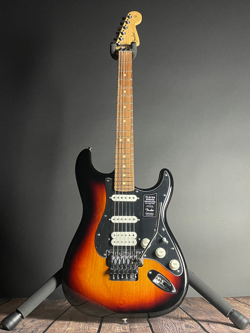 Fender Player Stratocaster w/Floyd Rose, Pau Ferro Fingerboard- 3-Color Sunburst (MX22077322)