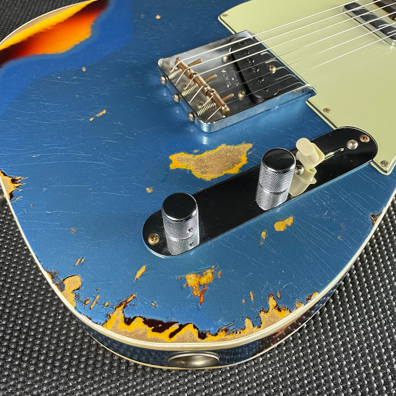Fender Custom Shop 1960 Tele Custom, Heavy Relic- Aged Lake Placid Blue/ Chocolate 3TSB (8lbs 1oz)