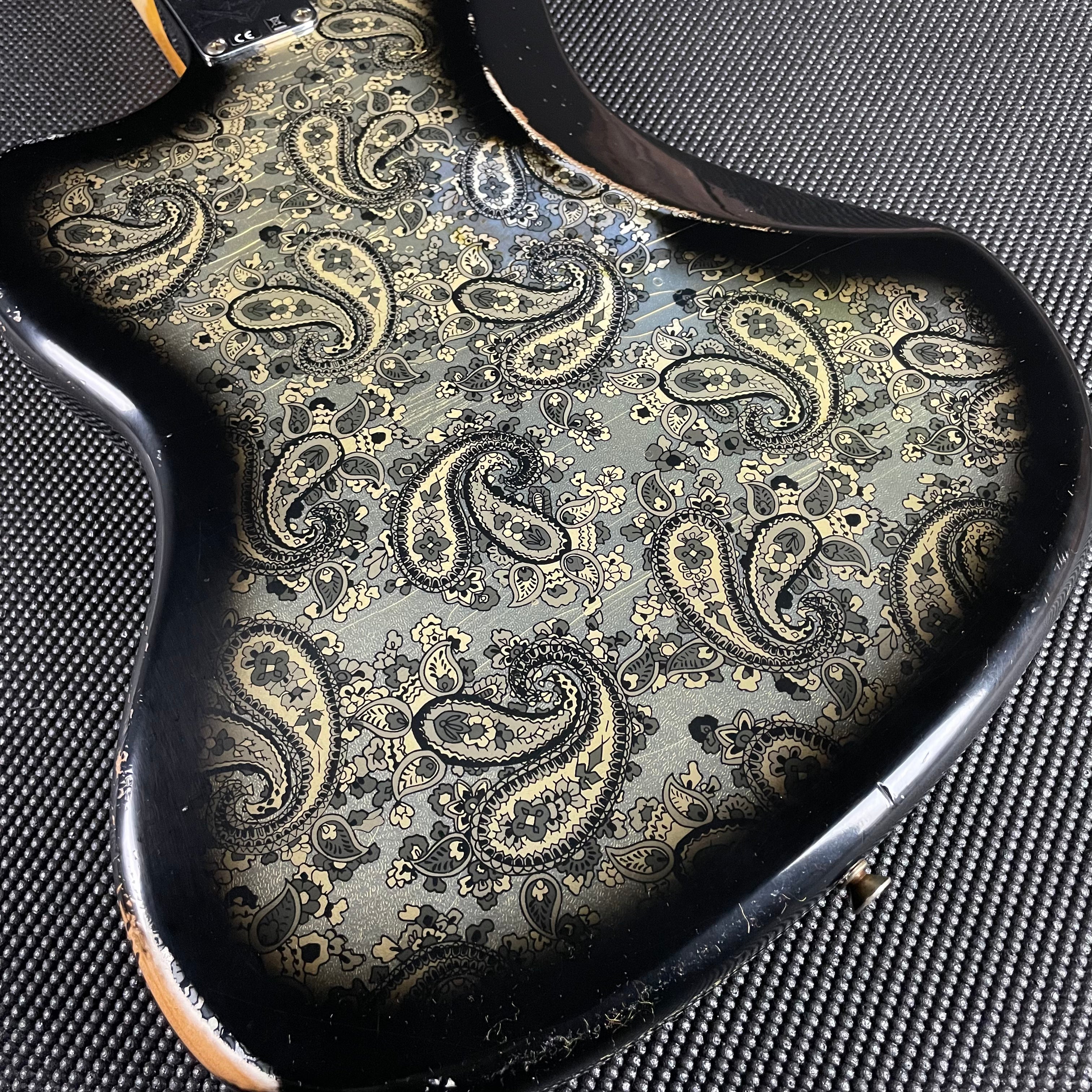 Fender Custom Shop LTD Custom Jazzmaster, Relic- Aged Black Paisley (8lbs 7oz) - Metronome Music Inc.