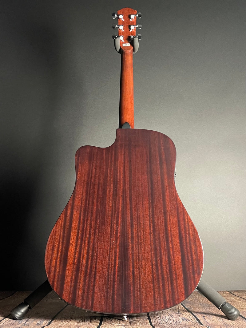 Fender CD-60SCE Dreadnought Acoustic, Walnut Fingerboard- All-Mahogany - Metronome Music Inc.
