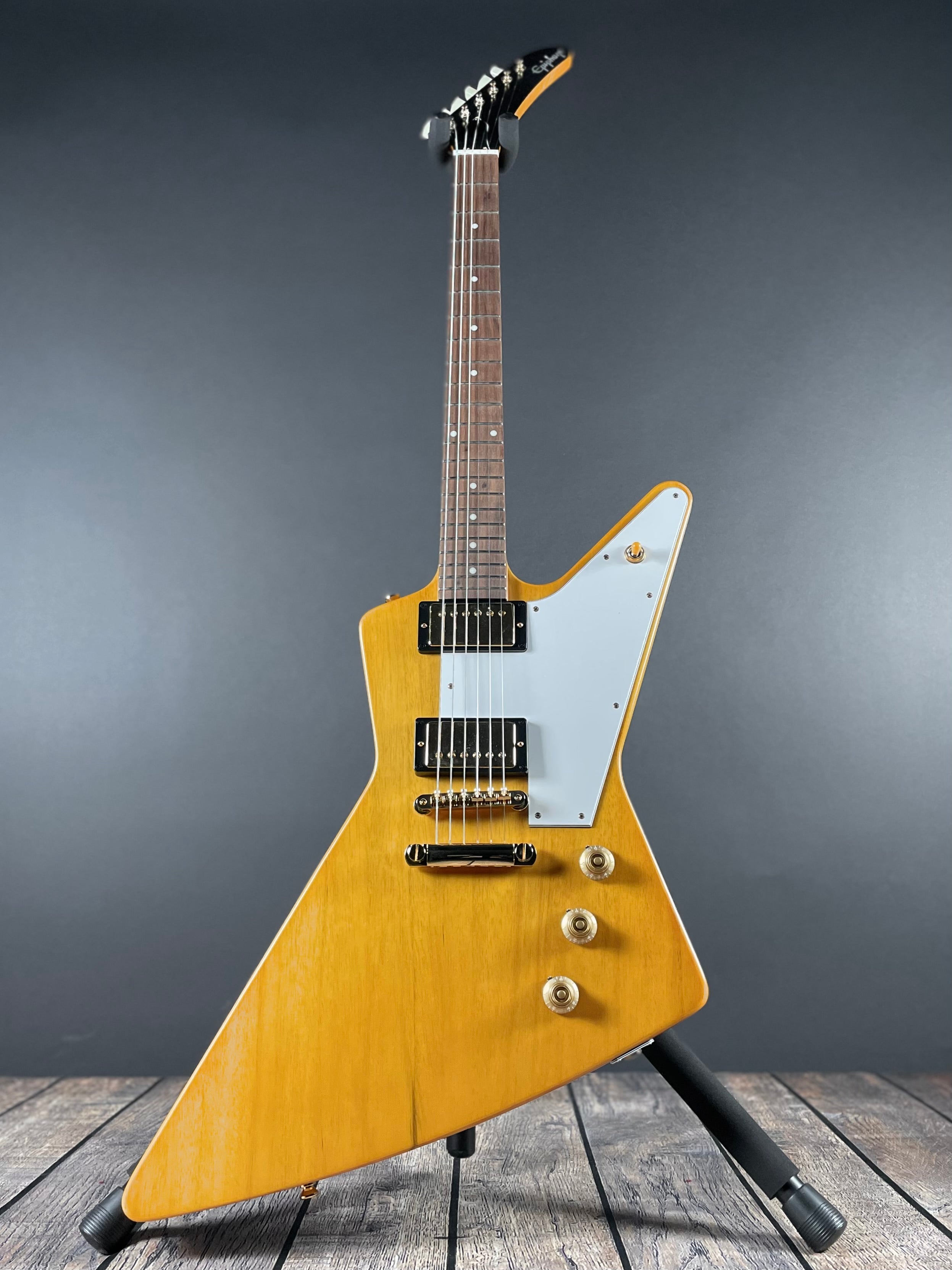 Epiphone 1958 Korina Explorer w/HSC - Aged Natural