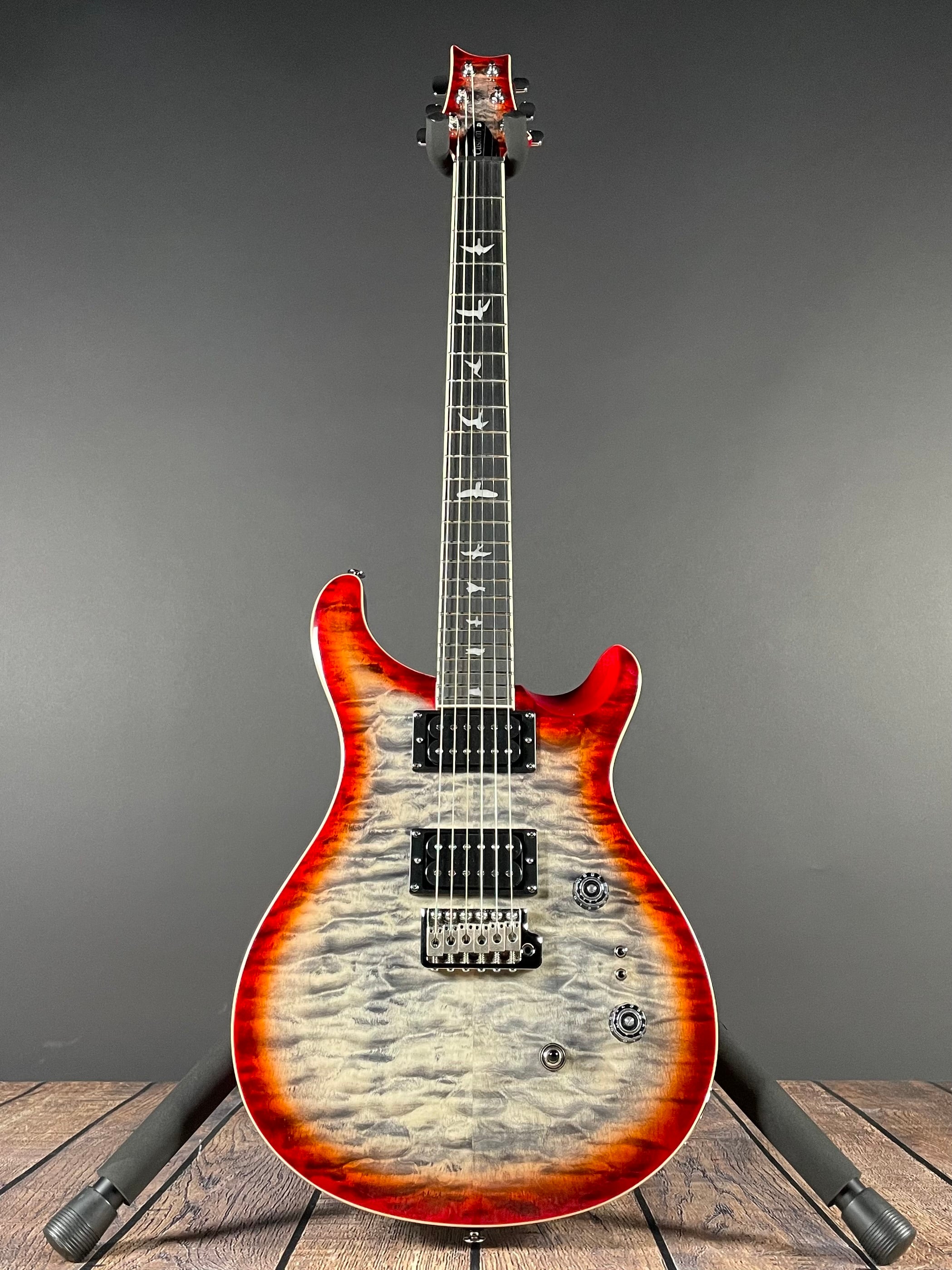 Paul Reed Smith, PRS SE Custom 24-08 - Quilt package - Charcoal Cherry Burst