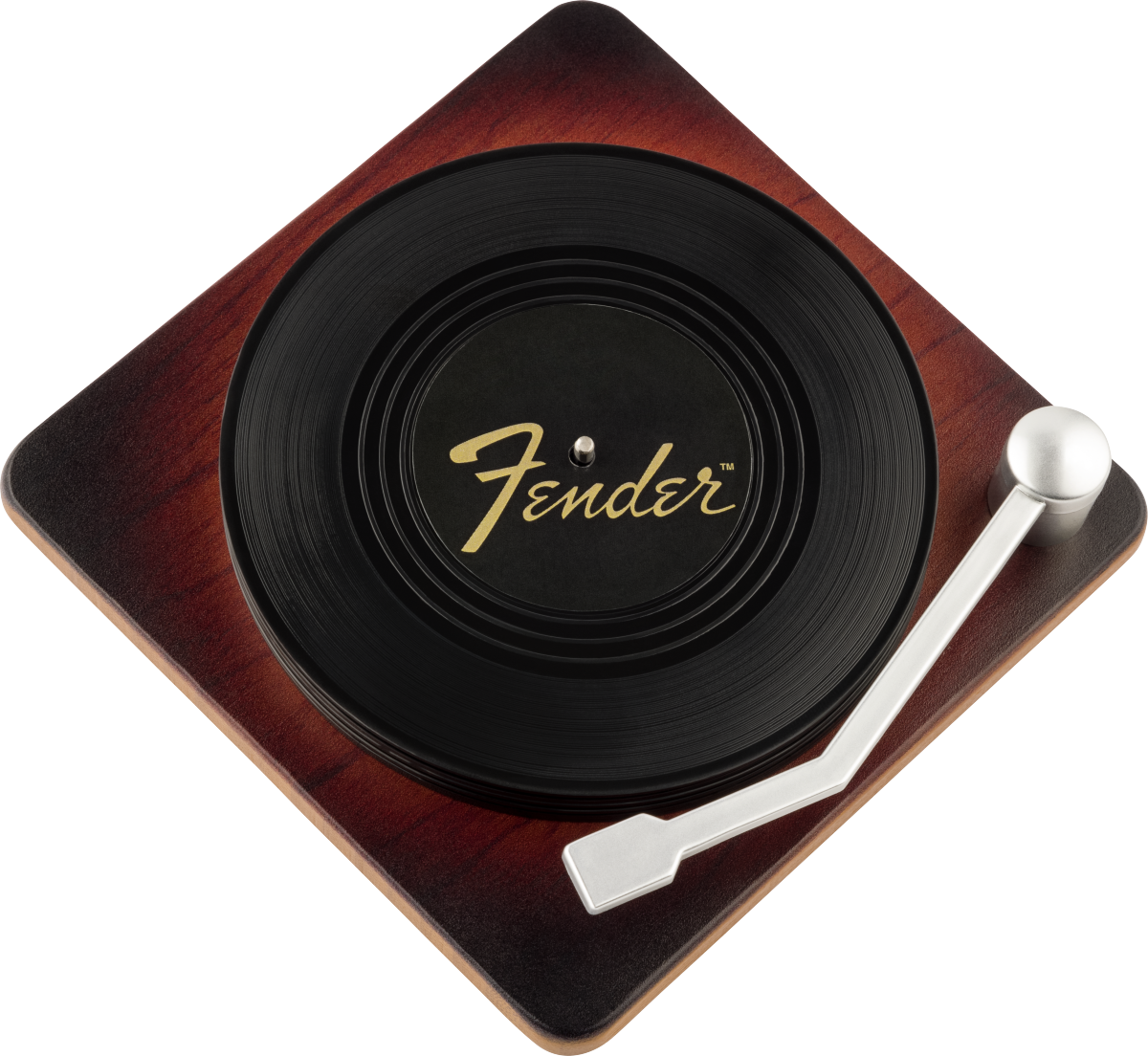 Fender Sunburst Turntable Coaster Set