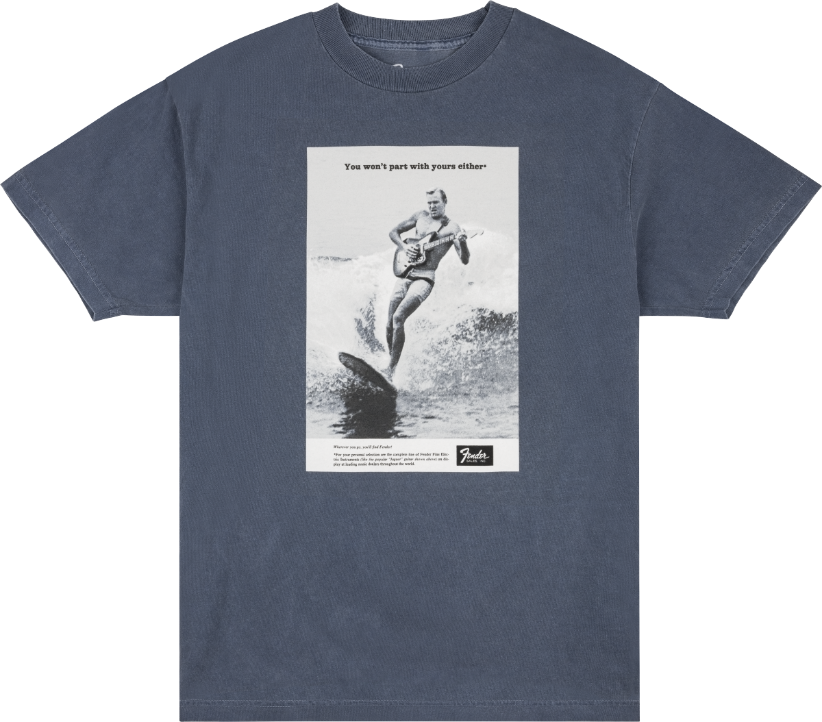 Fender Vintage Ad Surfer Tee, Ocean, XL