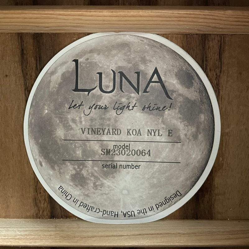 Luna Vineyard Koa Bevel Nylon - Metronome Music Inc.