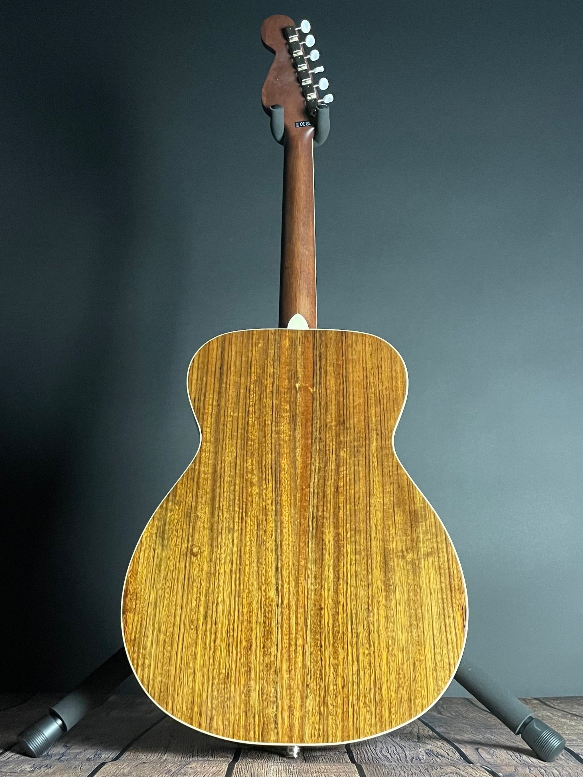 Fender Malibu Vintage Acoustic w/OHSC, Ovangkol Fingerboard- Aged Natural - Metronome Music Inc.