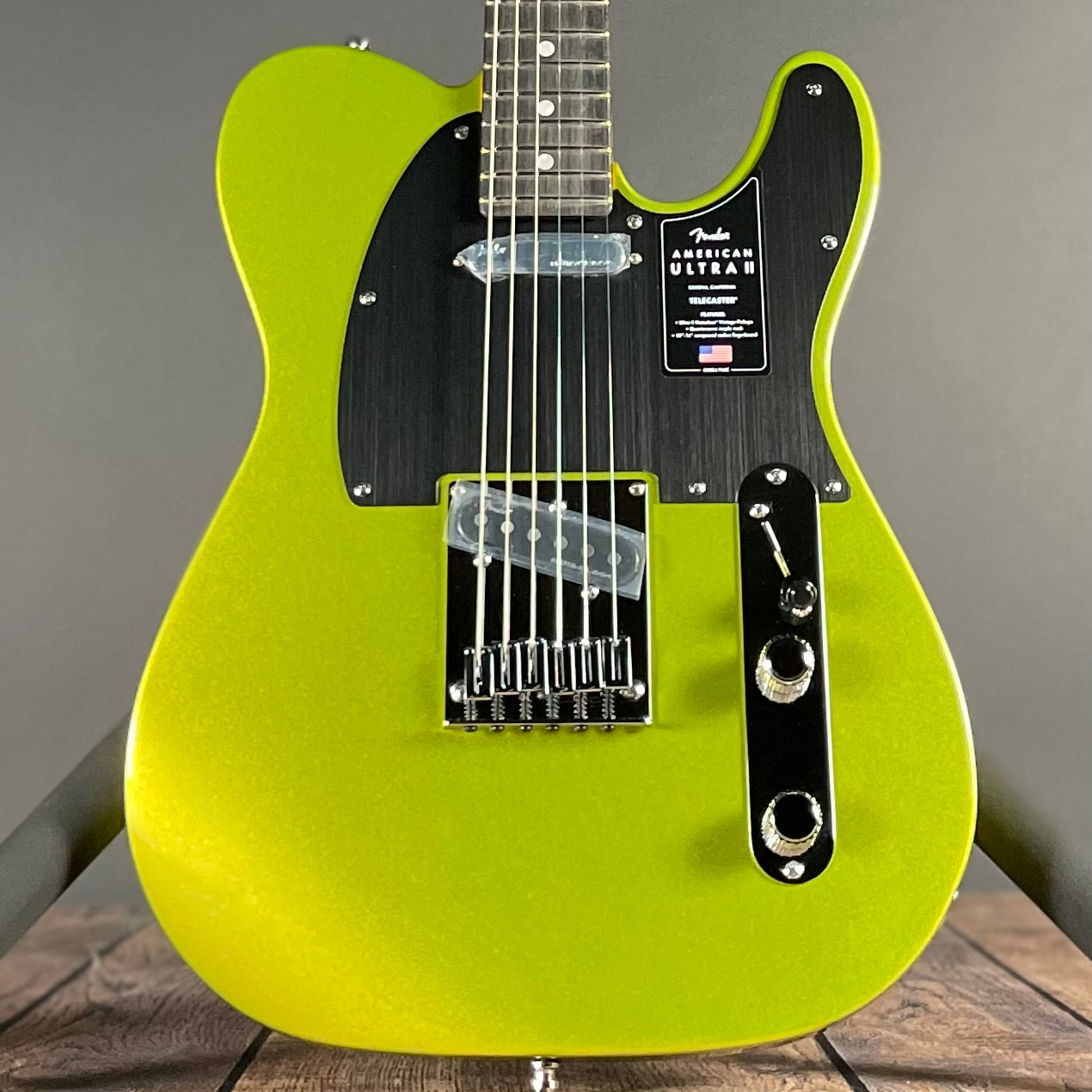 Fender American Ultra II Telecaster, Ebony- Solar Flare (7lbs 2oz)