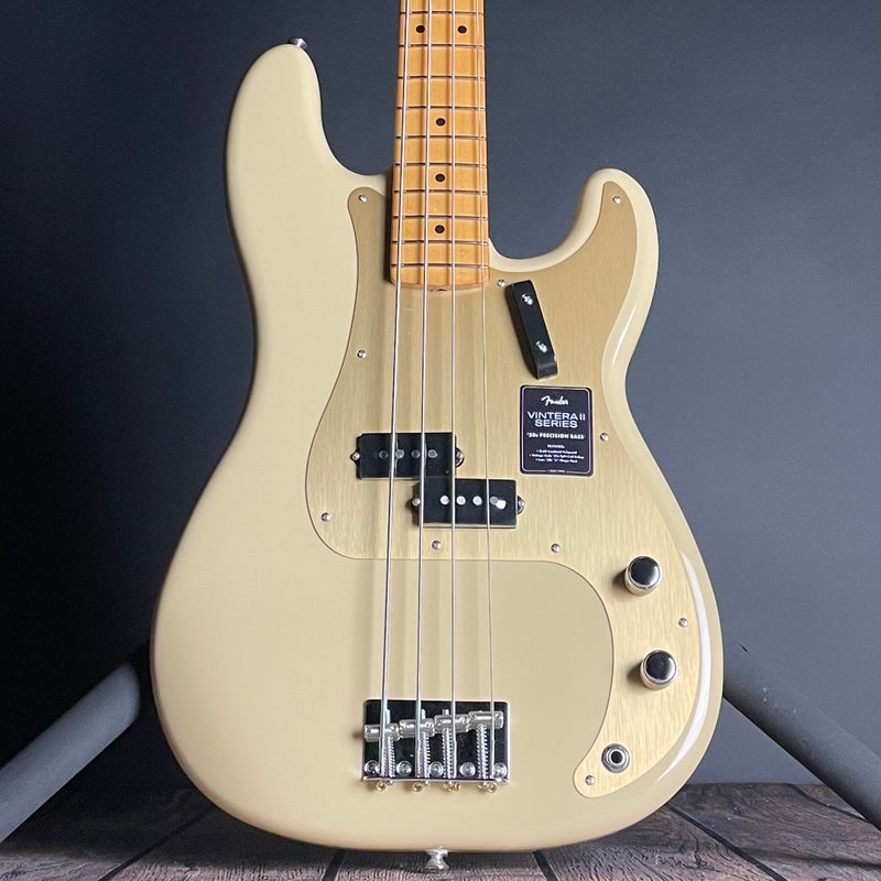 Fender Vintera II '50s Precision Bass, Maple Fingerboard- Desert Sand (MX23117308) - Metronome Music Inc.