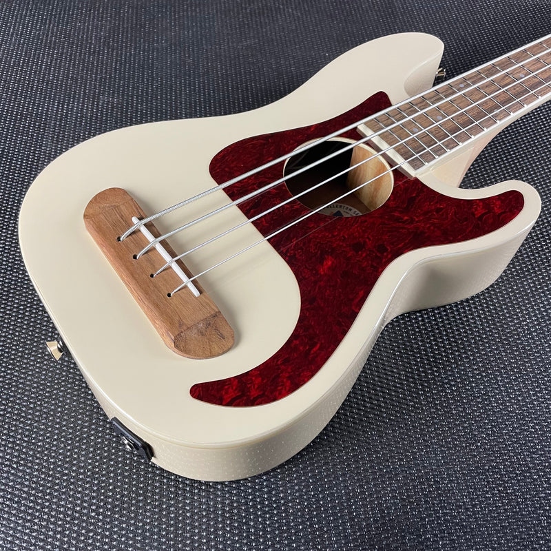Fender Fullerton Precision Bass Uke, Walnut Fingerboard- Olympic White - Metronome Music Inc.