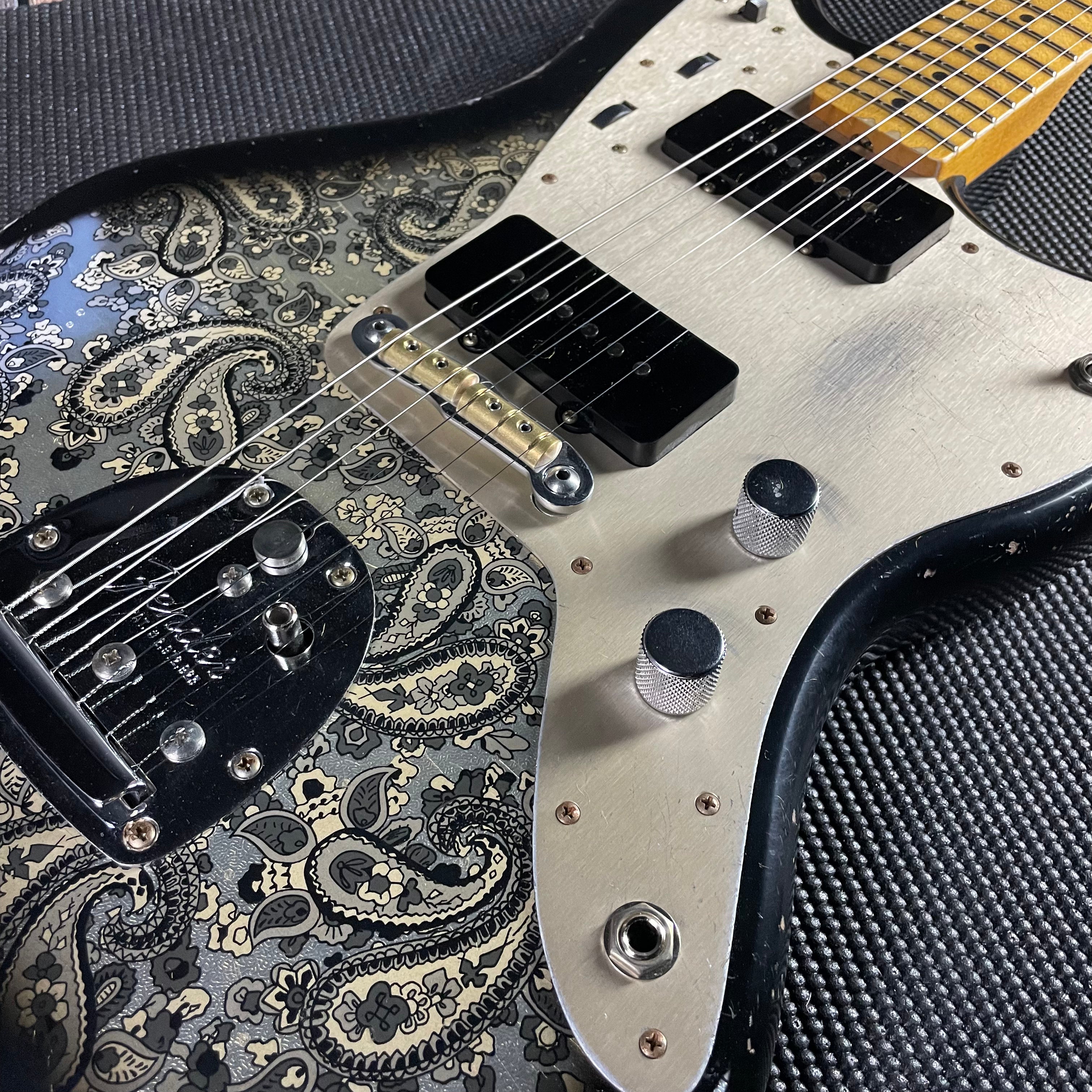 Fender Custom Shop LTD Custom Jazzmaster, Relic- Aged Black Paisley (8lbs 7oz) - Metronome Music Inc.