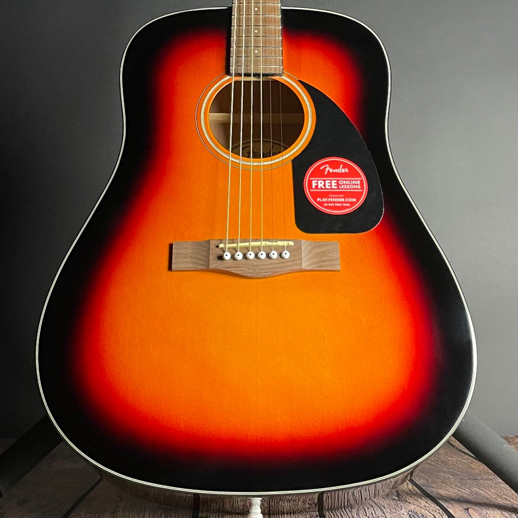 Fender CD-60 Dreadnought Acoustic w/Case, Walnut Fingerboard- Sunburst - Metronome Music Inc.