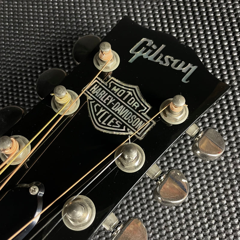 Gibson Harley Davidson Acoustic w/OHSC- Black (SOLD) - Metronome Music Inc.