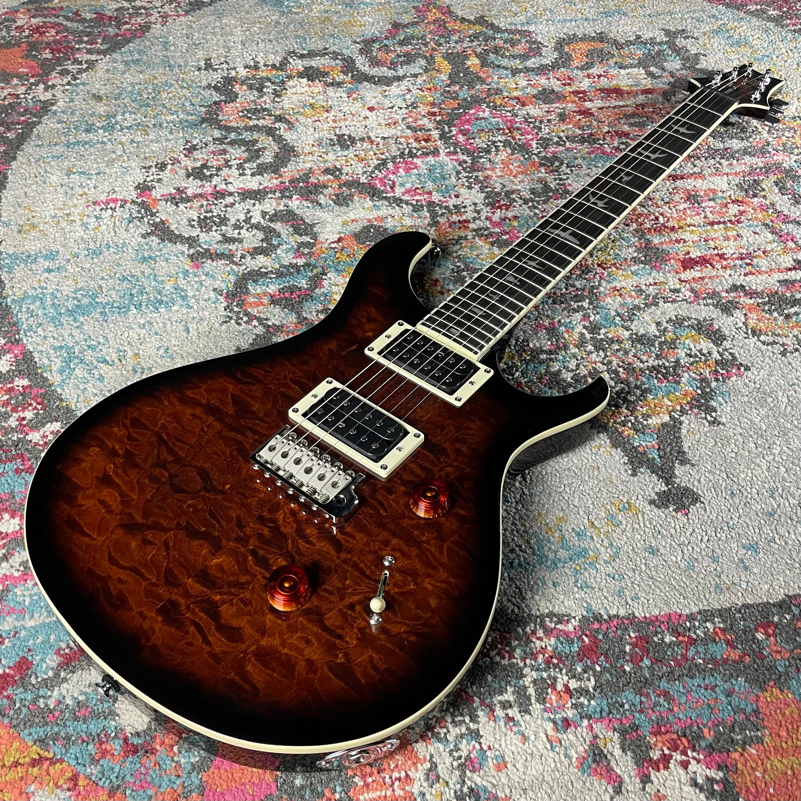 Paul Reed Smith, PRS SE Custom 24 Quilt- Black Gold Burst (CTIF050800) - Metronome Music Inc.