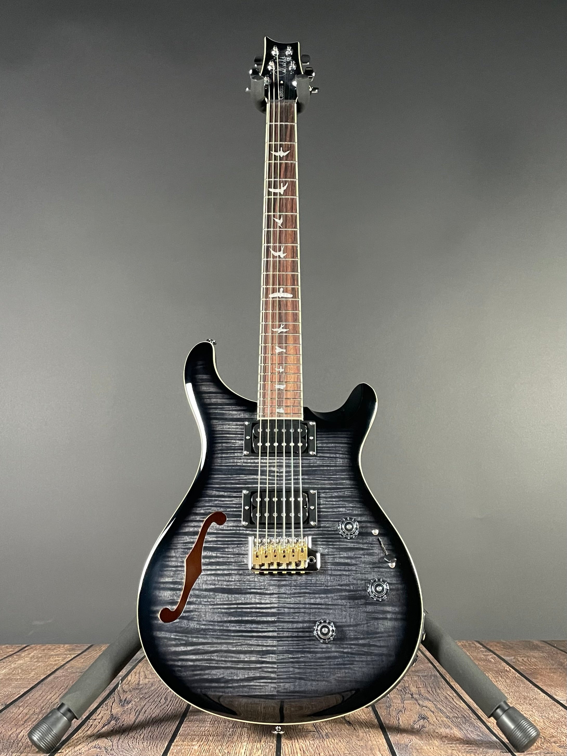 Paul Reed Smith, PRS SE Custom 24 Semi-Hollow Piezo - Charcoal Burst