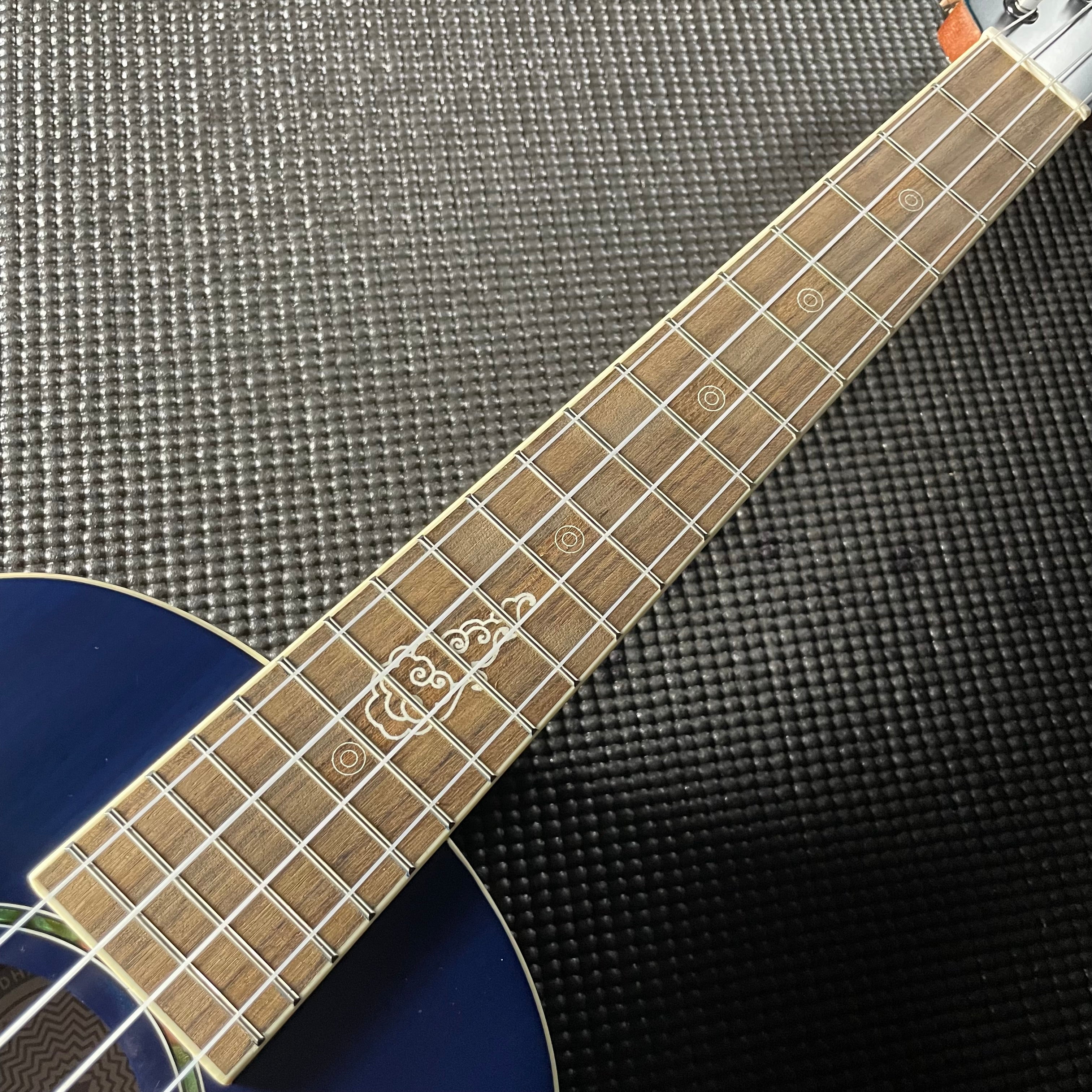 Fender Dhani Harrison Uke, Walnut Fingerboard- Sapphire Blue - Metronome Music Inc.