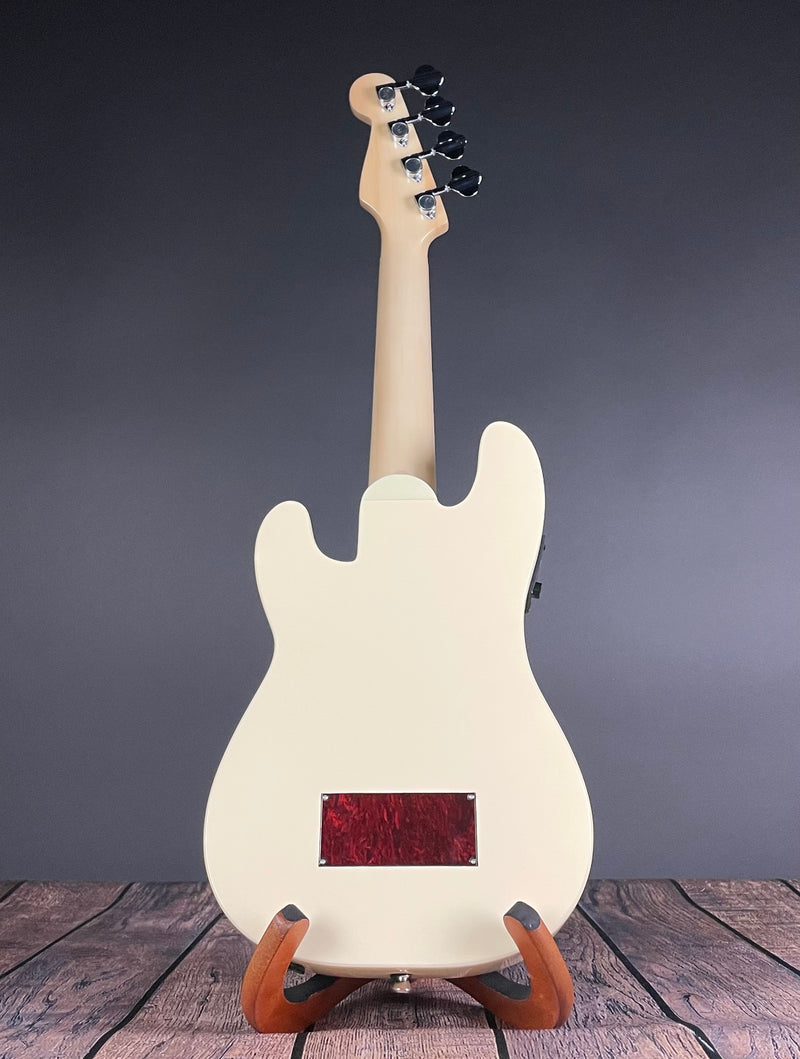Fender Fullerton Precision Bass Uke, Walnut Fingerboard- Olympic White - Metronome Music Inc.