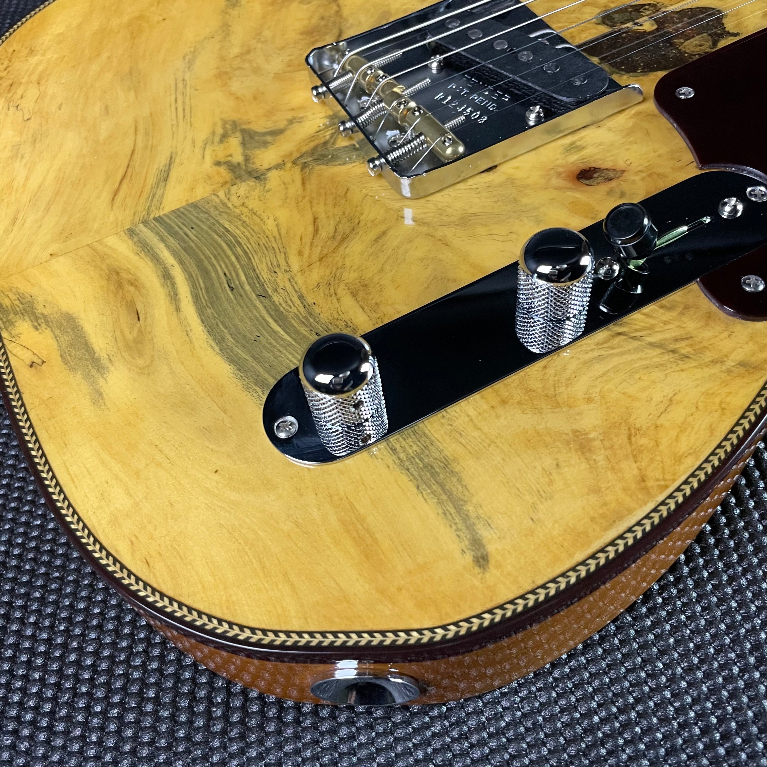 Fender Custom Shop Artisan Buckeye Double Esquire, NOS- Aged Natural (5lbs 5oz) - Metronome Music Inc.