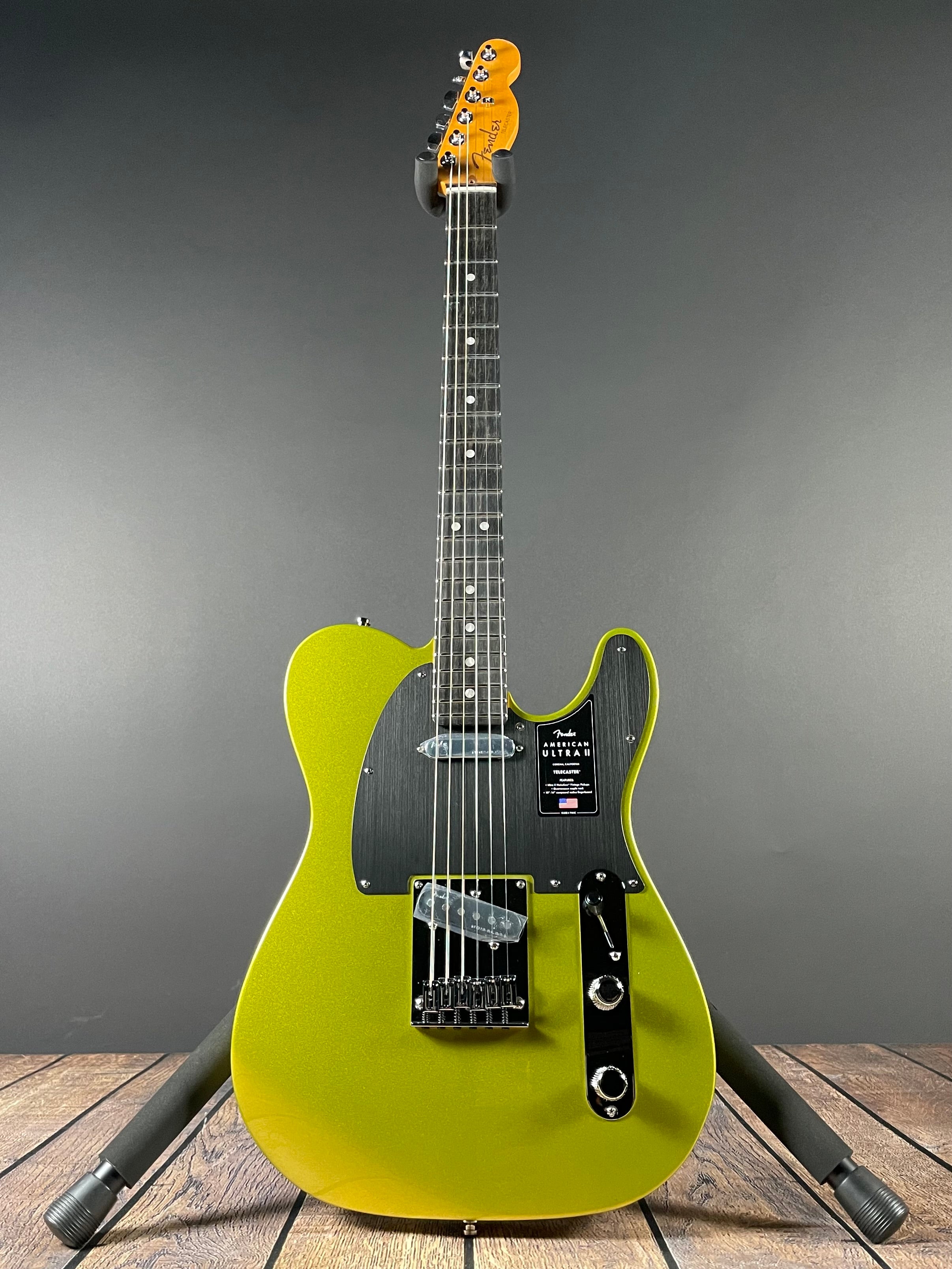 Fender American Ultra II Telecaster, Ebony - Solar Flare