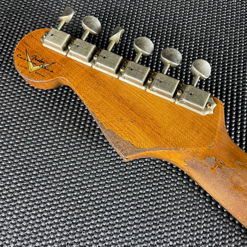 Fender Custom Shop LTD Roasted 1961 Stratocaster, Super Heavy Relic- Aged Sherwood Green Metallic over 3-Color Sunburst (7lbs 10oz)