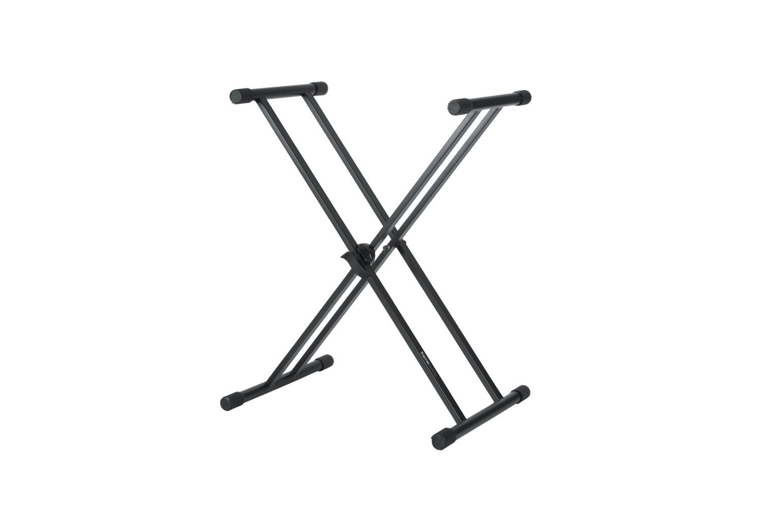 GATOR Frameworks heavy duty adjustable "X" style keyboard stand with rubberized leveling foot