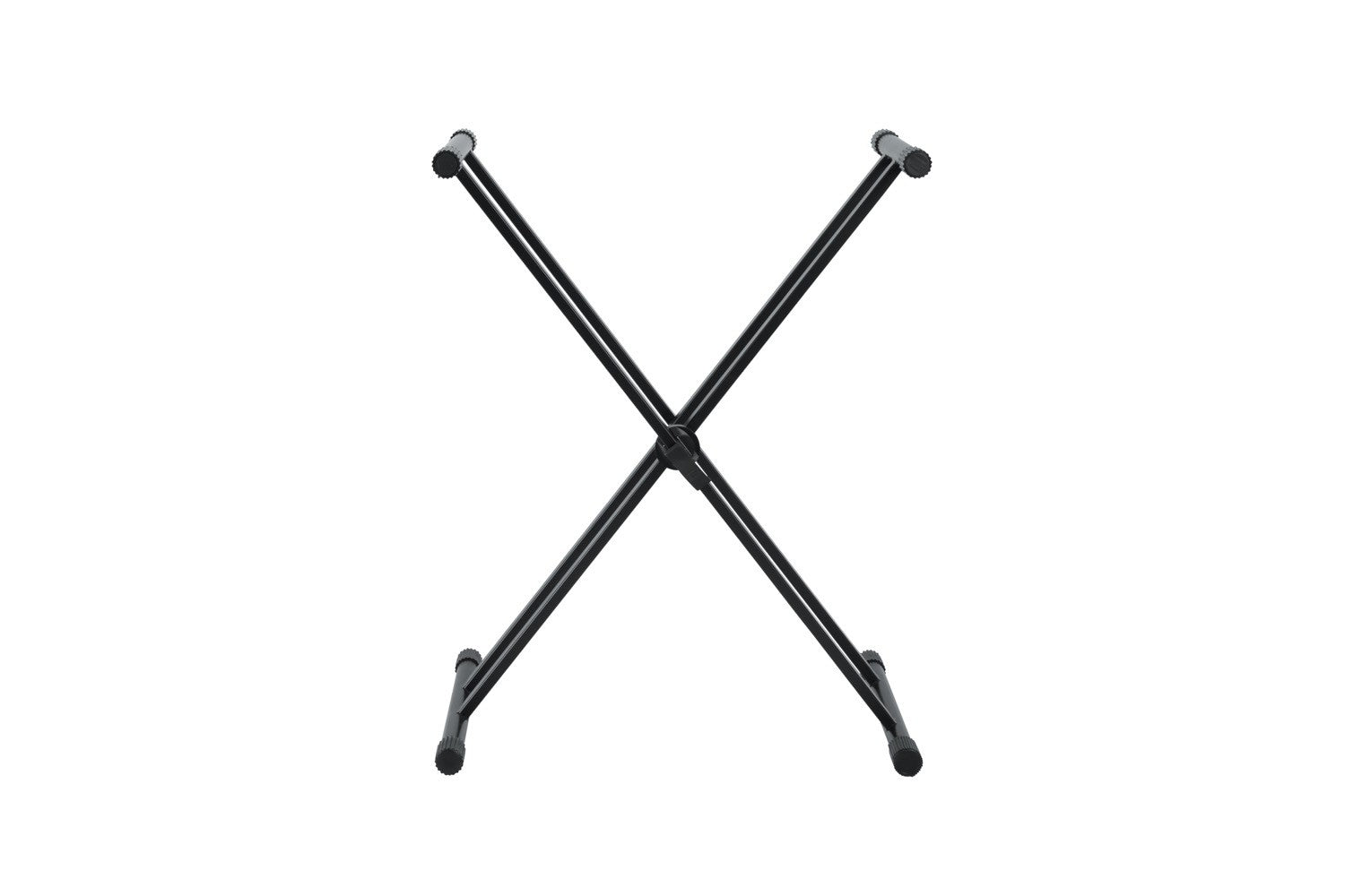 GATOR Frameworks heavy duty adjustable "X" style keyboard stand with rubberized leveling foot