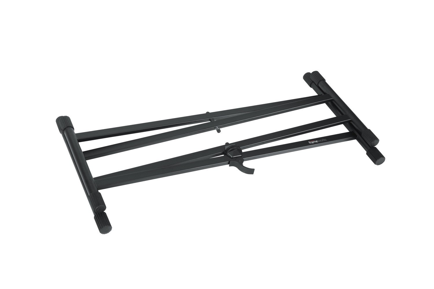 GATOR Frameworks heavy duty adjustable "X" style keyboard stand with rubberized leveling foot