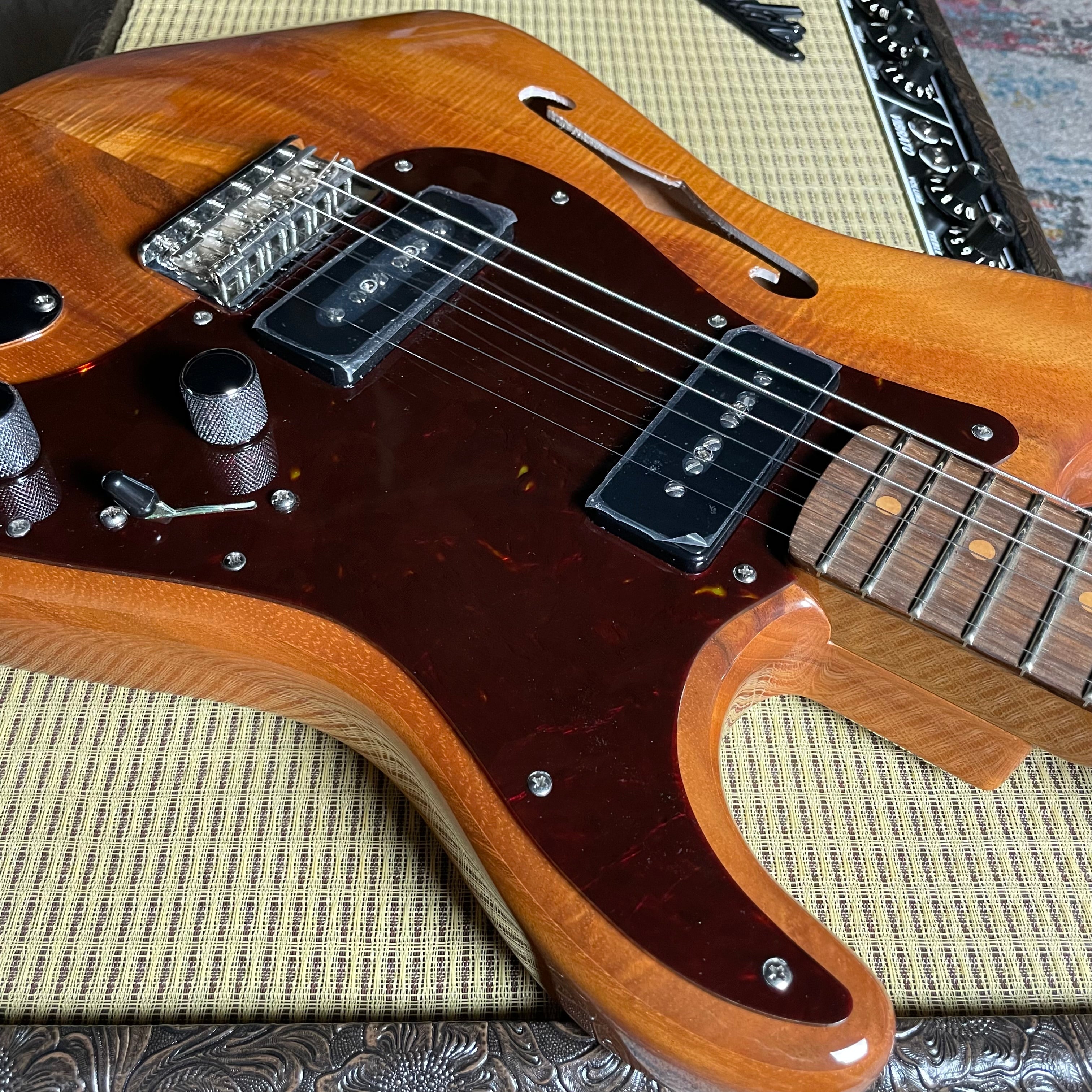 Fender Custom Shop Artisan Dual P90 Koa Strat, NOS, Rosewood Fingerboard- Aged Natural (7lbs 2oz)