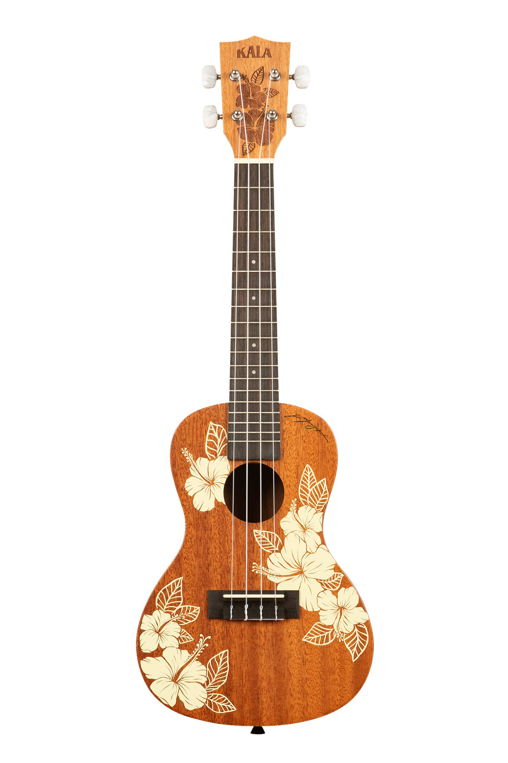 Kala Hibiscus Mahogany Concert Ukulele