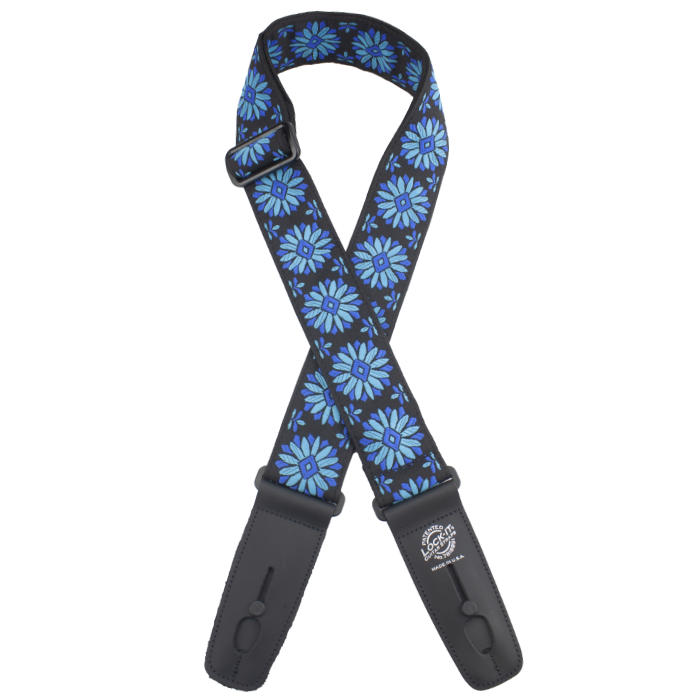 BLUE FLOWER BURST - LOCK-IT STRAPS RETRO VINTAGE SERIES