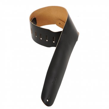Levy's M4-BLK 3.5" Leather Bass Strap
