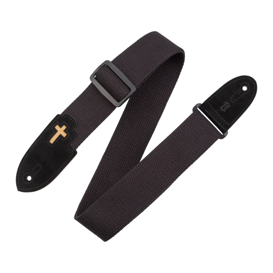 Levy's MC8C-BLK 2" Cotton Cross Strap