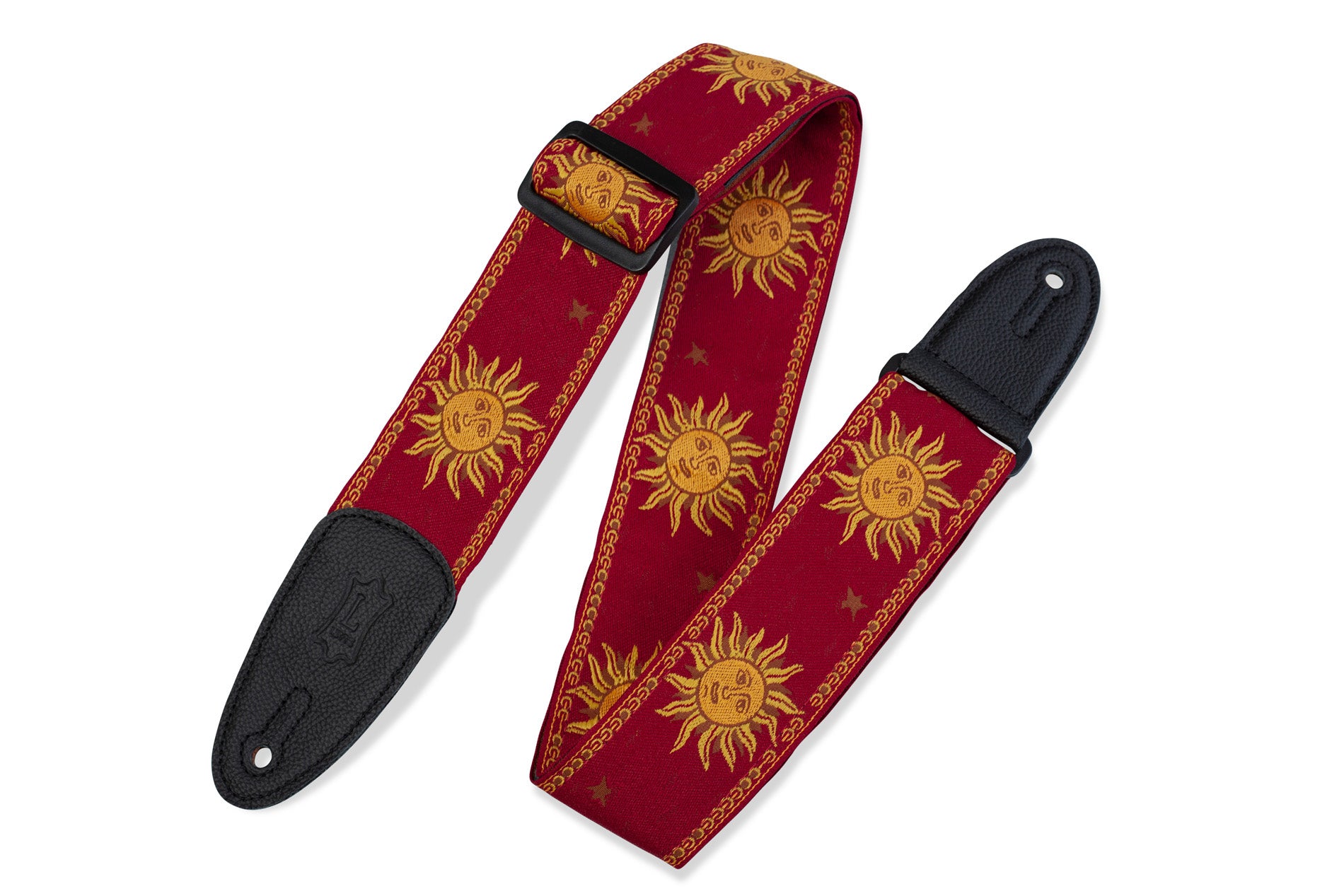 Levy's MPJG-SUN-RED guitar strap